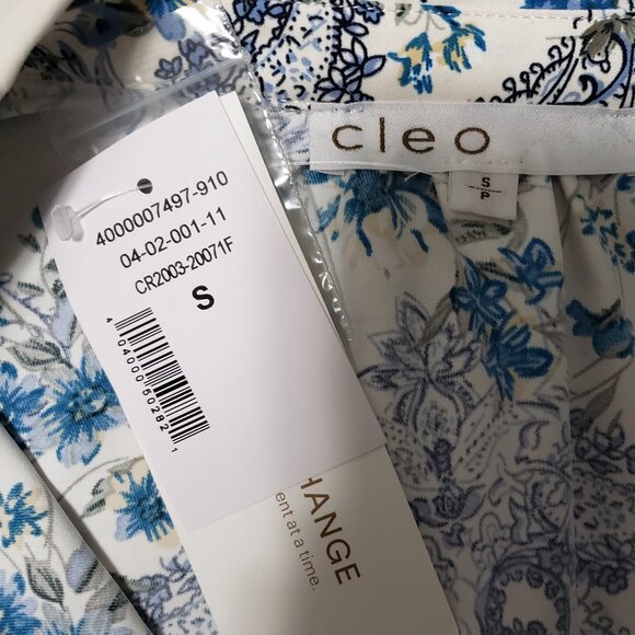 NEW CLEO Sleeveless Floral Paisley Collared Blouse - Picture 5 of 9